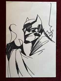 Batman Original Sketch By Dustin Nguyen