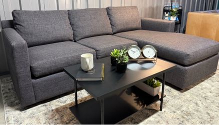 Gray sectional with ottoman storage//sofas//no credit needed//same day delivery //zero money down