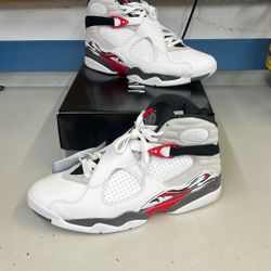 Jordan 8 Retro White True Red Size 11