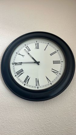 Black wall clock