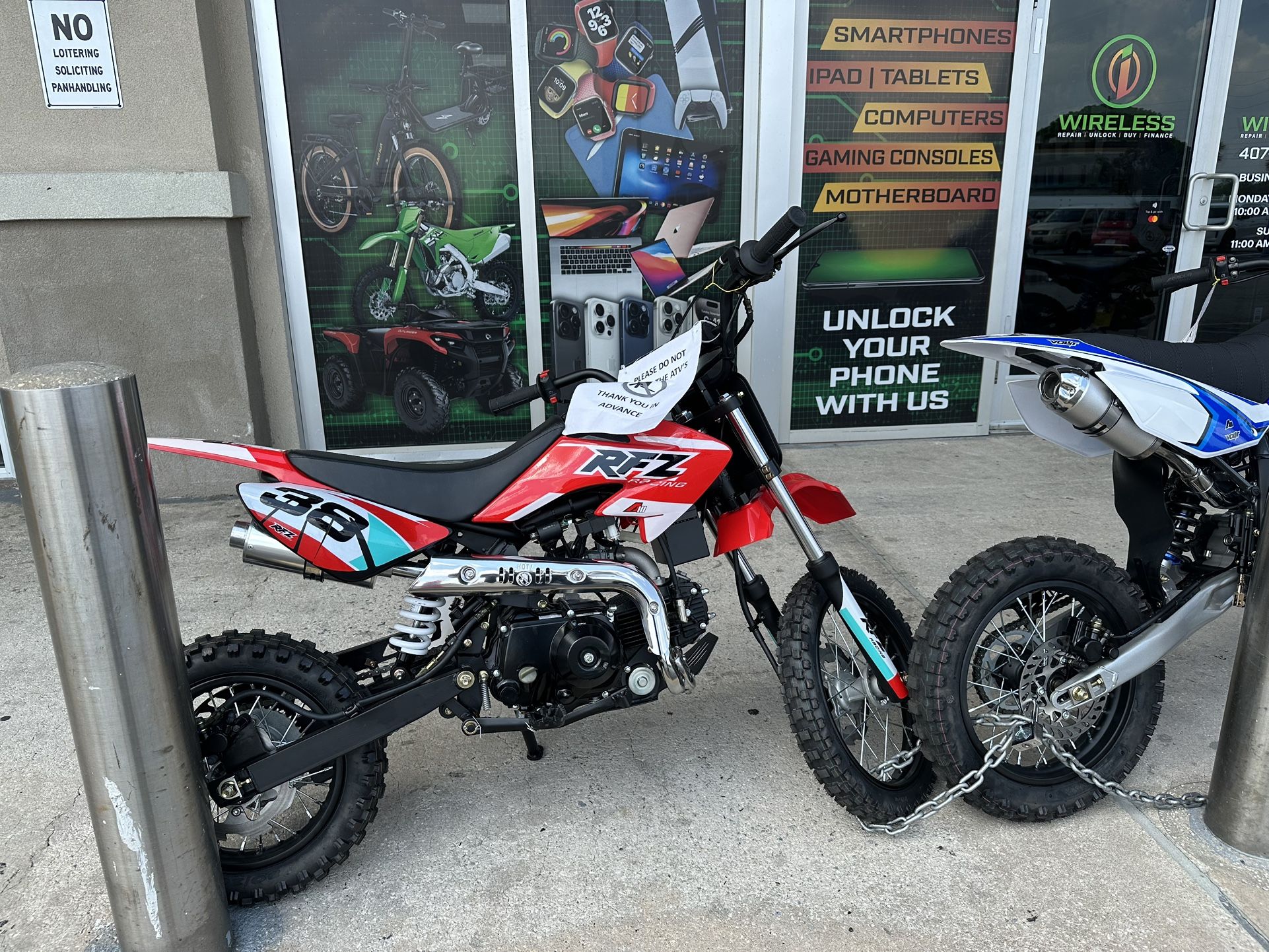 RFZ 110CC Automatic Kid’s Dirt Bike! Finance For $150 Down Payment!!
