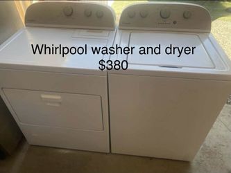 Whirlpool Washer & Gas Dryer Set – Matching White Laundry Pair