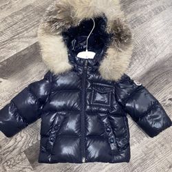 MONCLER COAT INFANT K2 FOX FUR Puffer Coat 