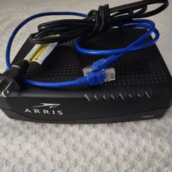 Arris Cable Modem Optimum Modem TM822 W/Battery Back Up
