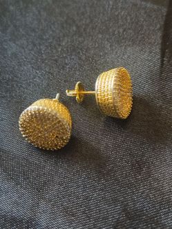 Gold Screw Back Earrings