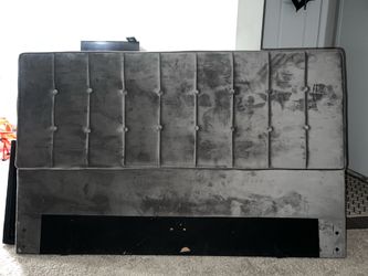 Grey queen headboard