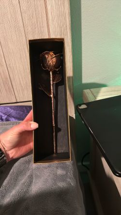 24k rose gold plated rose