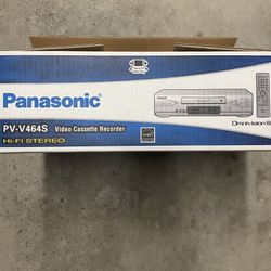 Brand New Open Box Panasonic PV-V464S HiFi Stereo VCR VHS Player  & Remote