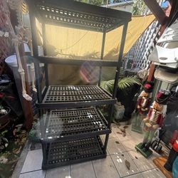 5 tier Plastic shelf organizer 