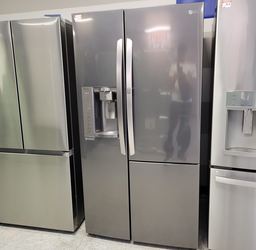 LG Side-by-Side Fridge – Black Stainless, Ice & Water