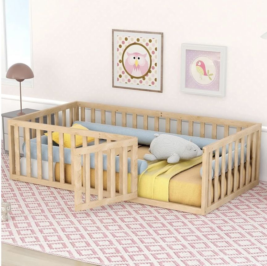 Montessori Twin Floor Bed Without Door