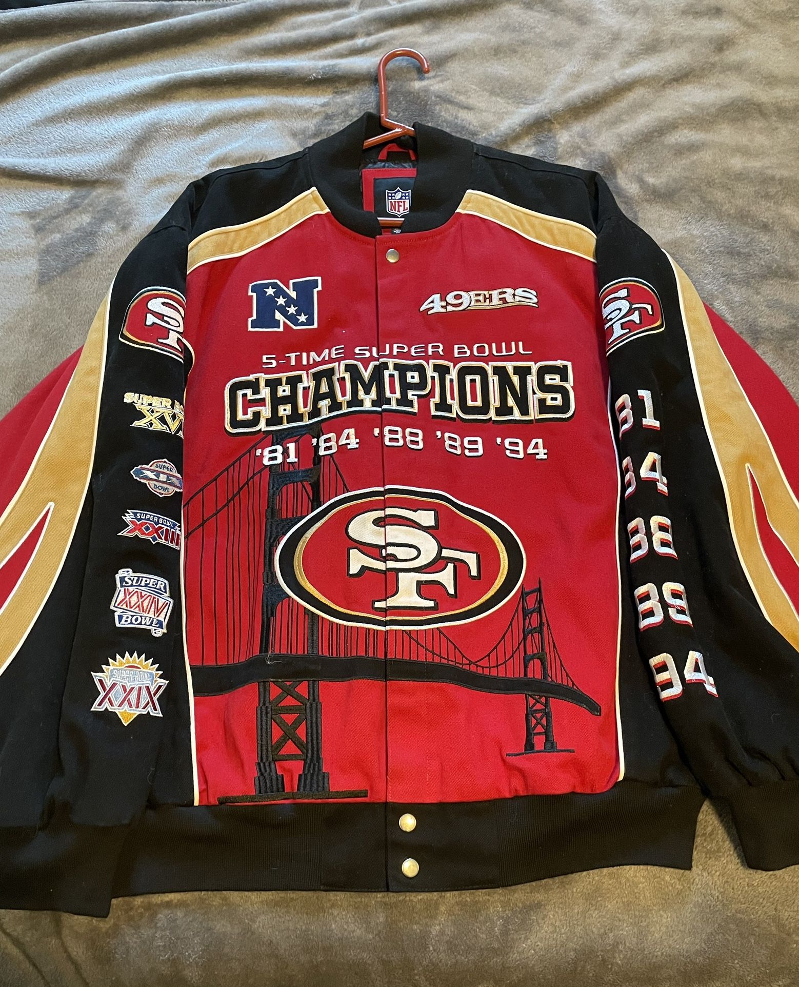 49ers Champion Letterman Jacket 