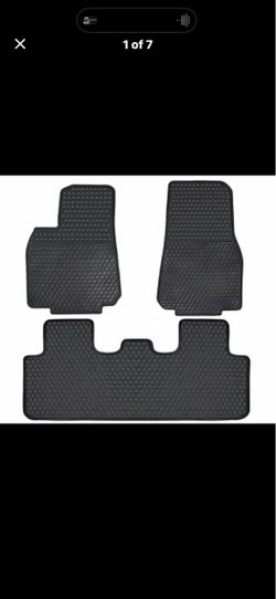 Tesla model 3 Black Rubber Car Floor Mats Set