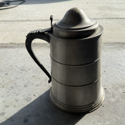 Seymour Mann Pewtertone Olde Tankardware Stein Ice Bucket 14”