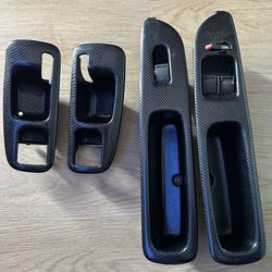 Carbon fiber Ek9 Rhd door panel trim kit