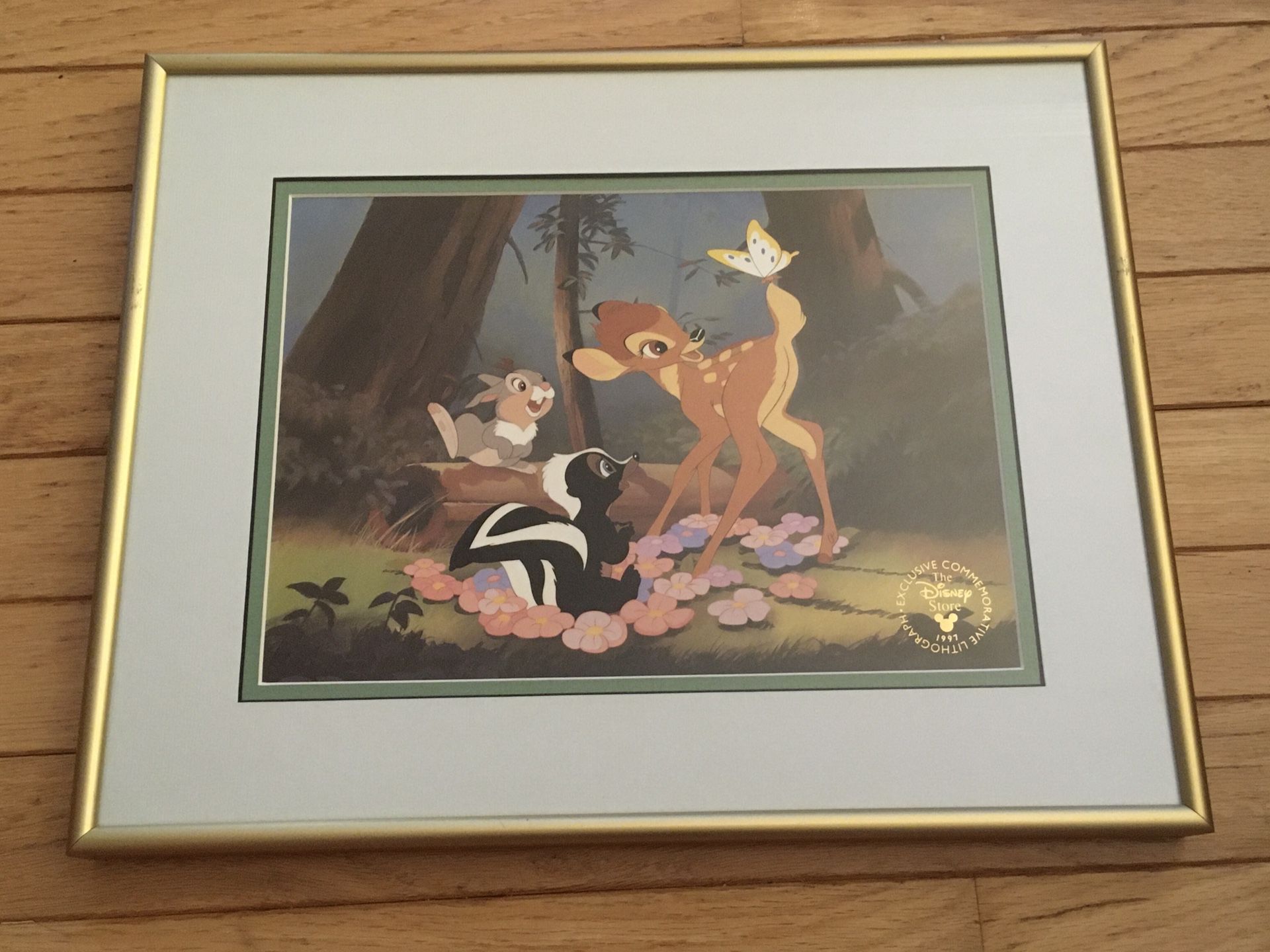 Disney Bambi framed lithograph