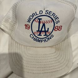 Vintage Trucker World Series Los Angeles Dodgers 1988 Hat