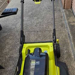 RYOBI 80V HP Brushless Battery Cordless Electric 30 in. Multi-Blade Mower with Battery and Charger