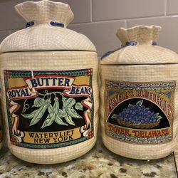 H & HD Ceramic Containers Full Set of 5