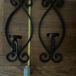 Cast iron candleholders