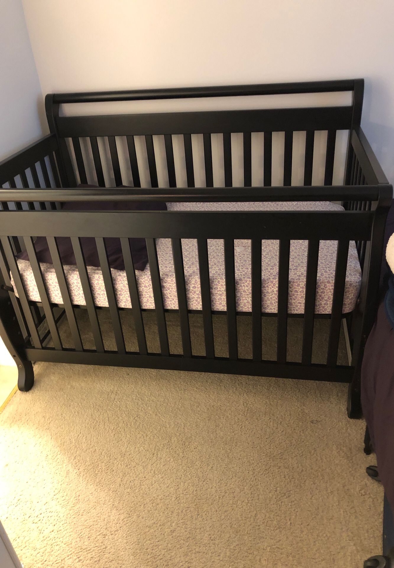Crib, dresser, changing table and baby stuff