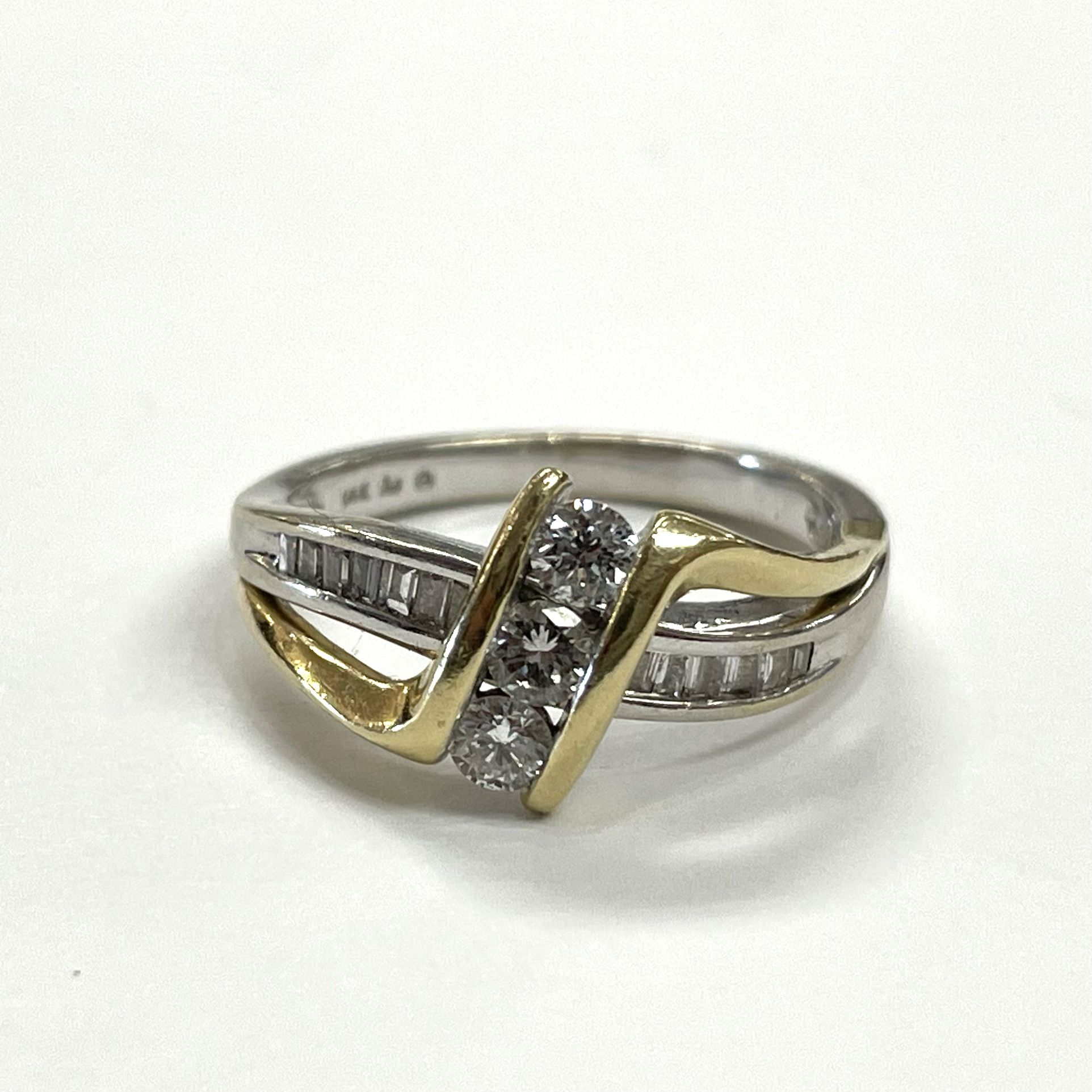 14K Yellow & White Gold Diamond Ring