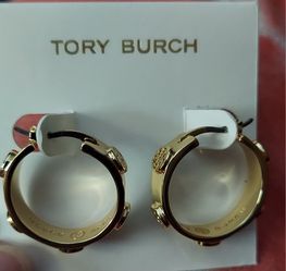 Tory Burch Icon Hoop Earrings