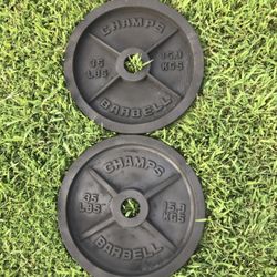 2-35lbs Olympic Style Weight Plates 2inches