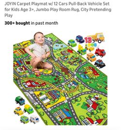 JOYIN new play mat W 12 cars