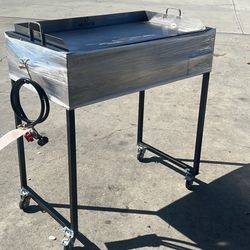 Plancha Grande Con Mangera I Quemador Nuevo
