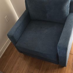 Navy Blue Loveseat 
