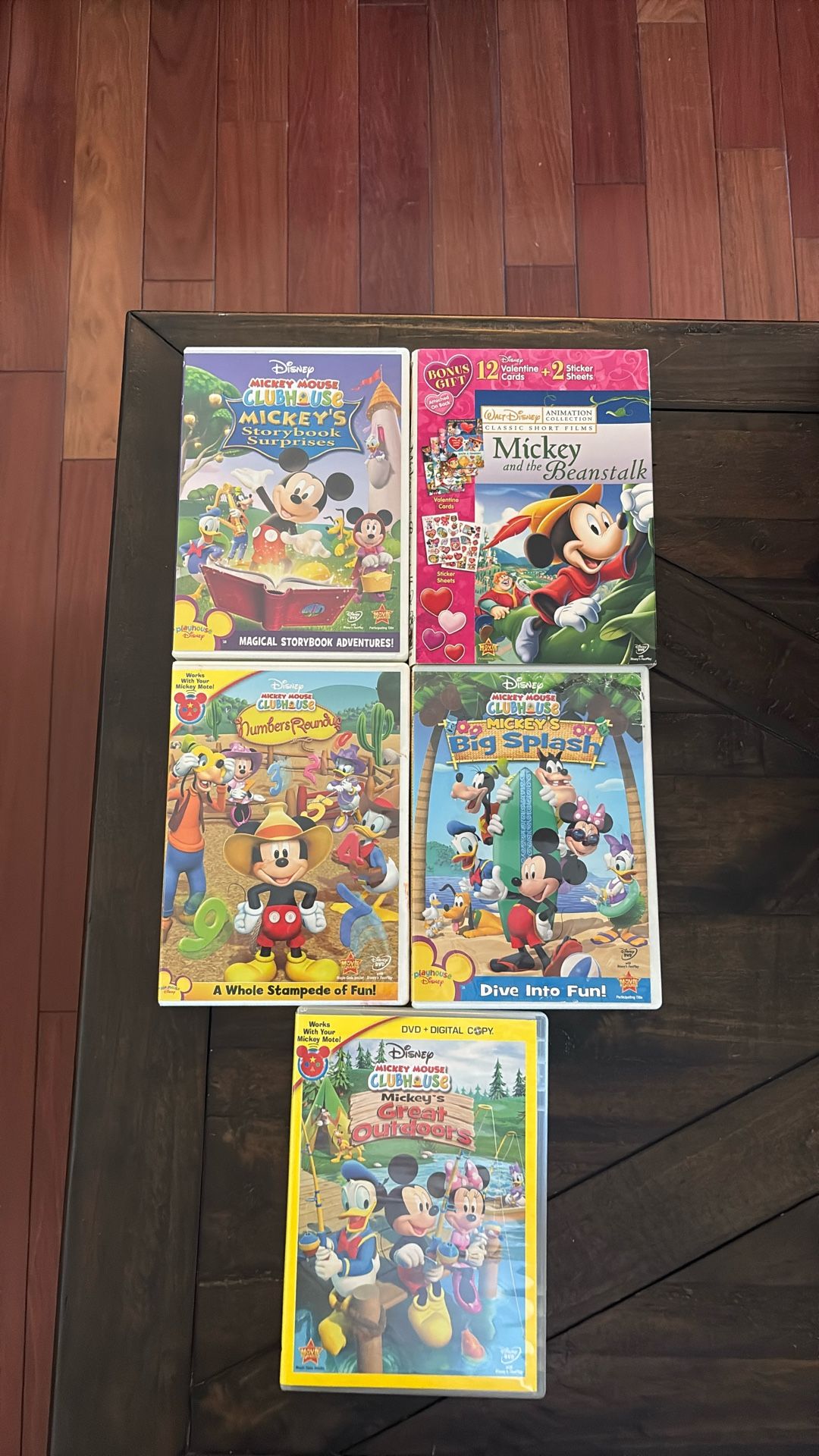 LOT OF 5 DISNEY MICKEY MOUSE DVD’s