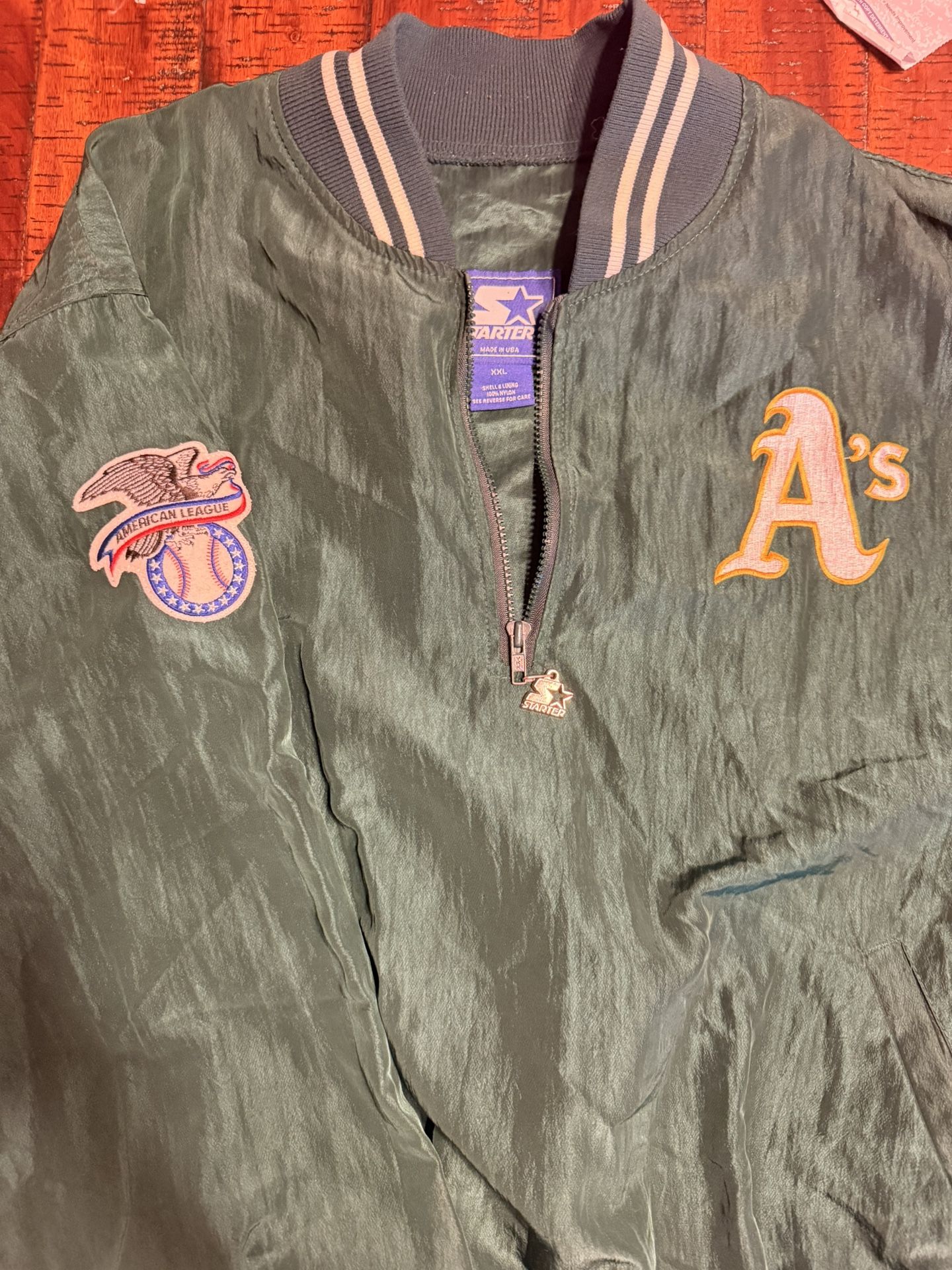 1990’s Starter Quarter Zip A’s Jacket