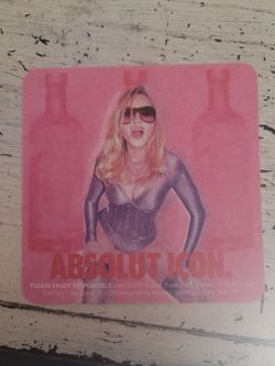 Madonna absolute vodka party coaster. Front and back picture posted. Price is for 1. 4 available.