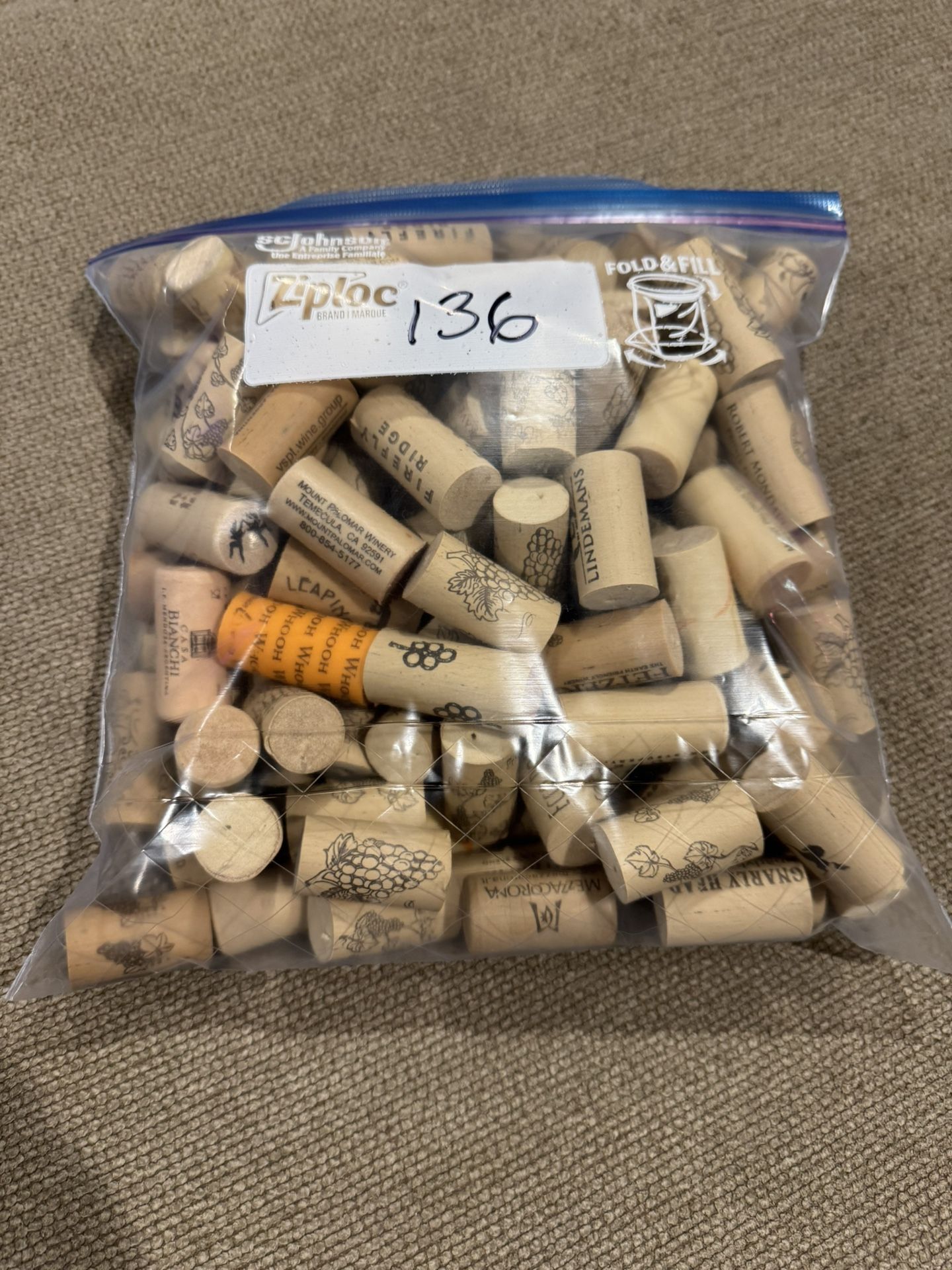 Lot Of Synthetic Wine Corks 136 DYI Project