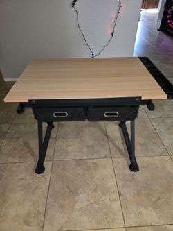 Adjustable drafting art desk/ LED light box
