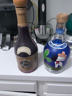 Empty decorations bottles