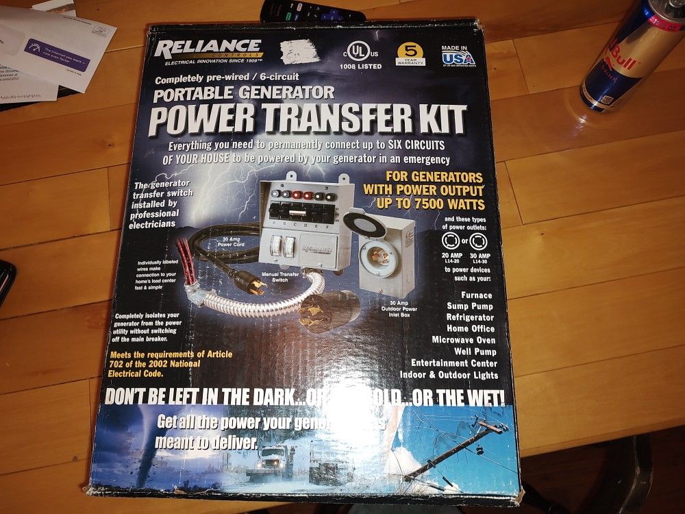 Portable Generator Power Transfer Kit (Reliance)
