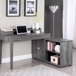 Modern L-Shaped Desk with Power Outlet ONLY $350!