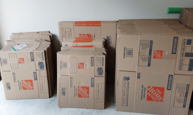 Used Moving Boxes  and Packing Supplies - 60% Off