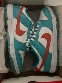 Nike Dunk Low Teal and orange Sneakers