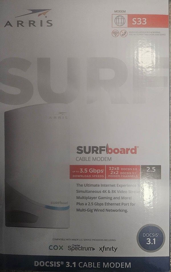 Arris surfboard s33 Modem *NEW*