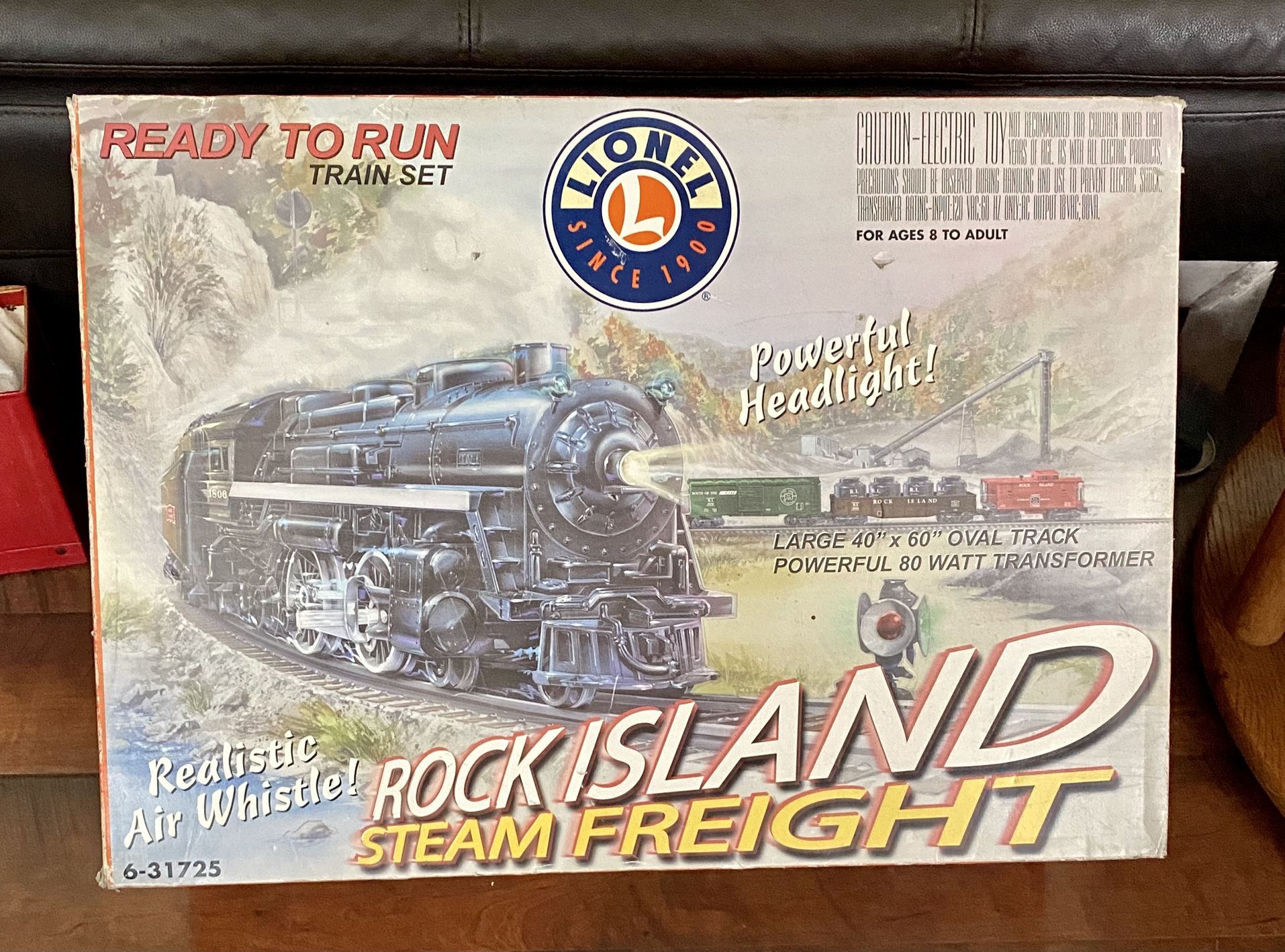 Lionel Rock Island Ready To Run Steam Freight Train Set