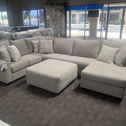 Tan Beige Sectional Couch