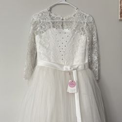White First Communion Dress Brand New