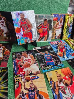 Grant Hill Detroit Pistons NBA Trading Card Lot