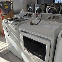 Ge Top Load Washer And Electric Dryer Set