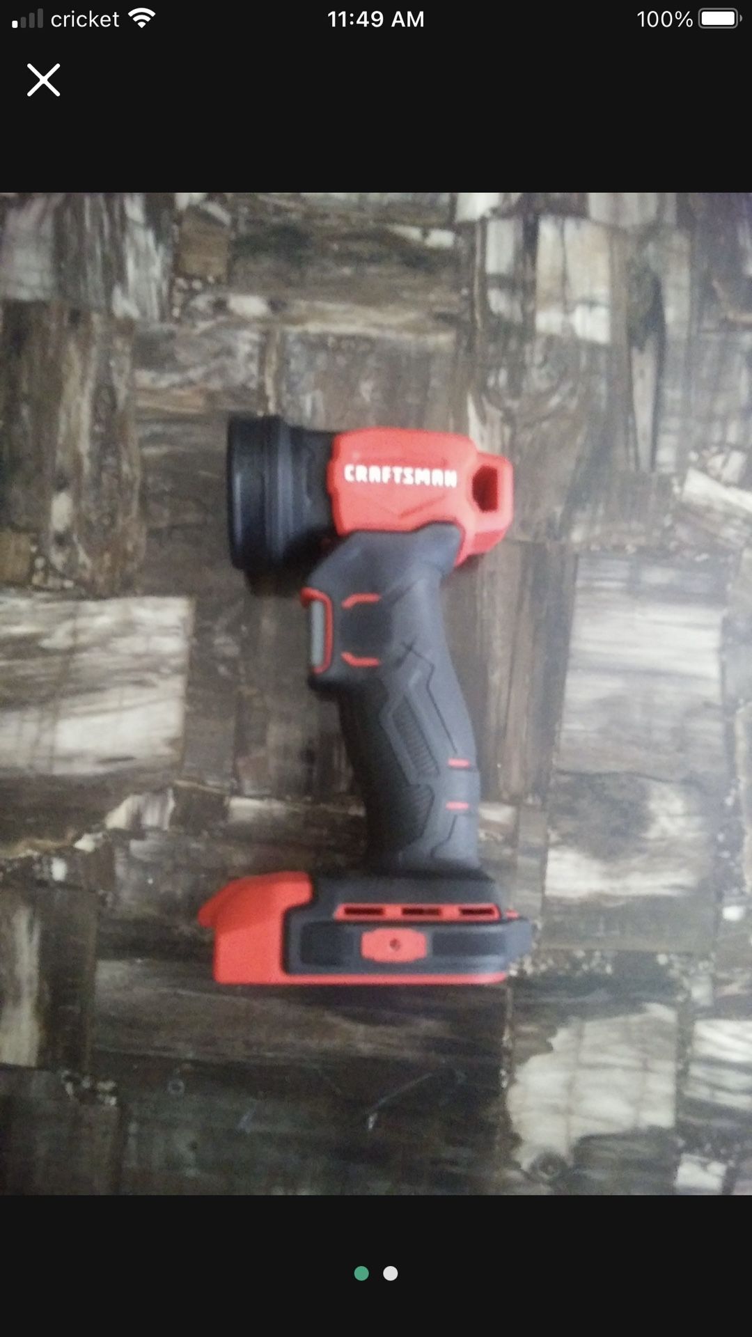 Craftsman 20 Volt Led Work Light (Tool Only) No Battery No Charger