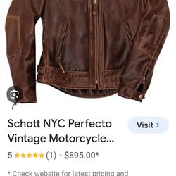 Schott NYC vintage Mens size XL