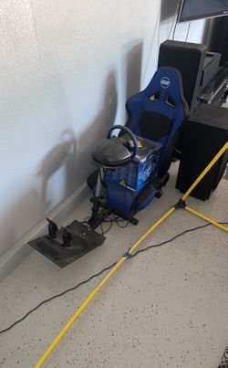 PS4 Car Racing Simulator Gaming Setup